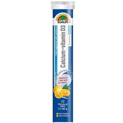 Вітаміни SUNLIFE (Санлайф) Calcium + D3 Brausetabletten таблетки шипучі туба 17 шт